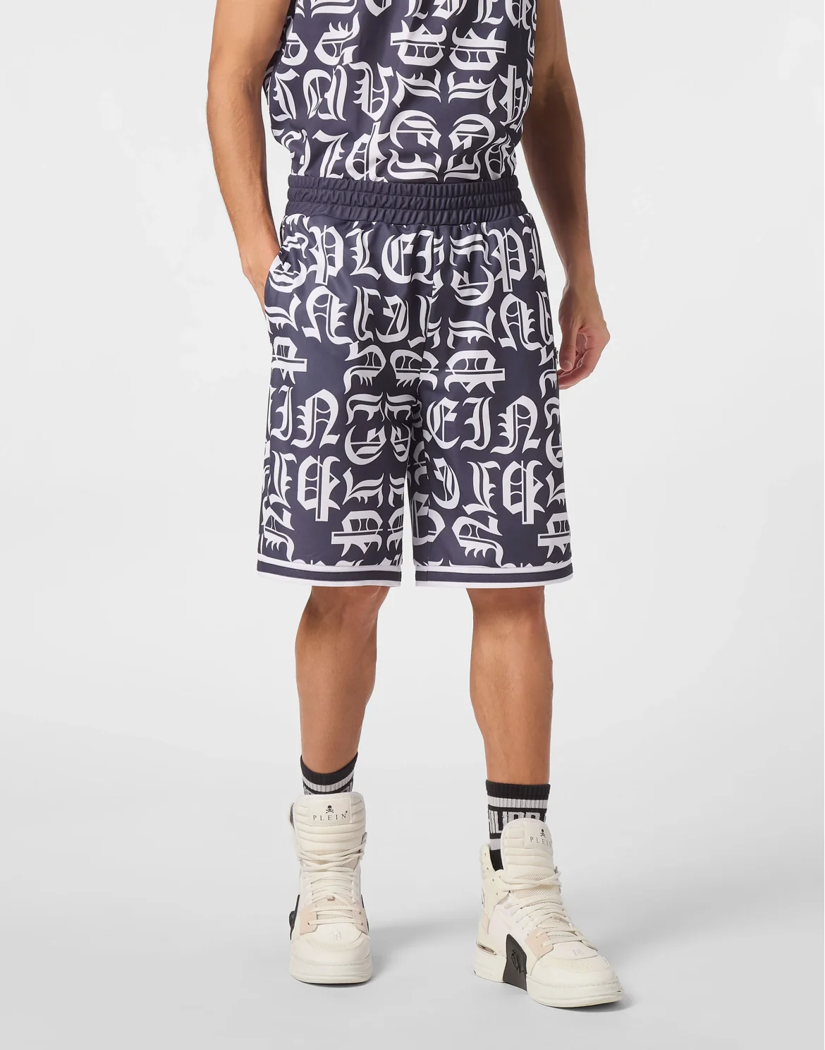 Jogging Basket Shorts Gothic Plein, цвет: Синий