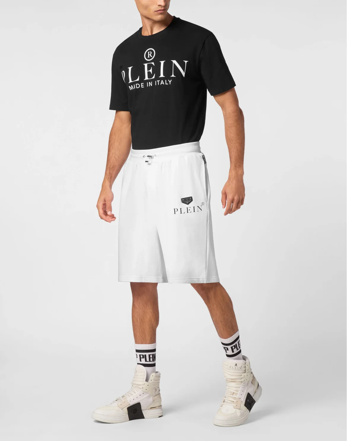 Jogging Shorts Iconic Plein, цвет: Белый