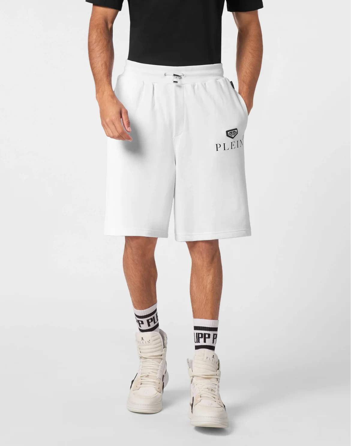 Jogging Shorts Iconic Plein, цвет: Белый