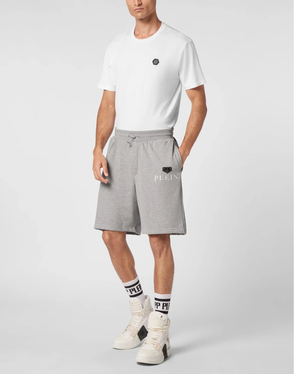 Jogging Shorts Iconic Plein, цвет: Серый