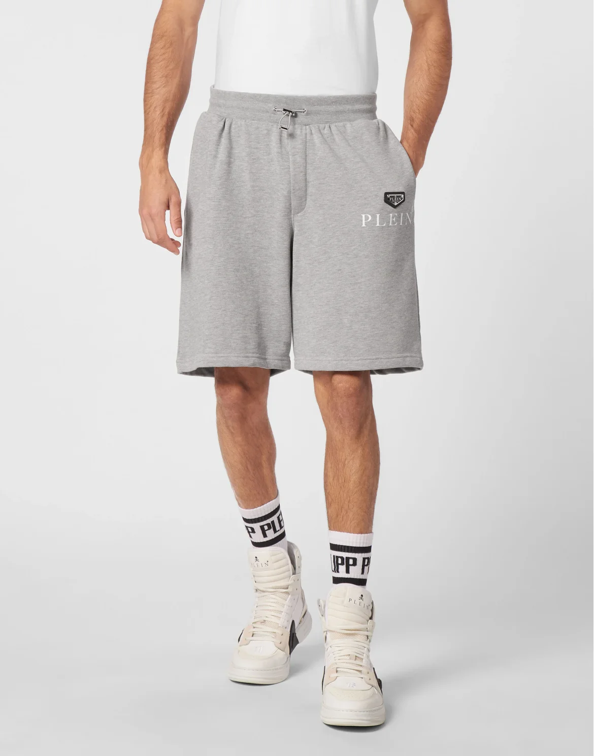 Jogging Shorts Iconic Plein, цвет: Серый