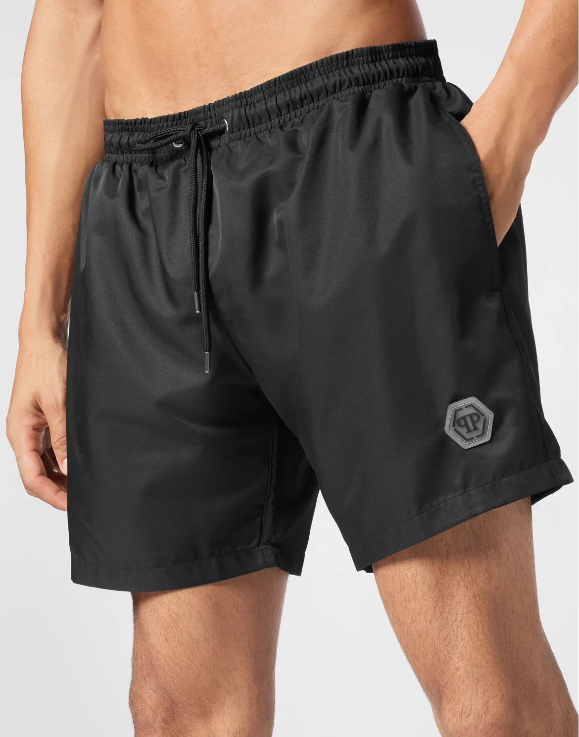 Short Swim Boxer Hexagon, цвет: Черный