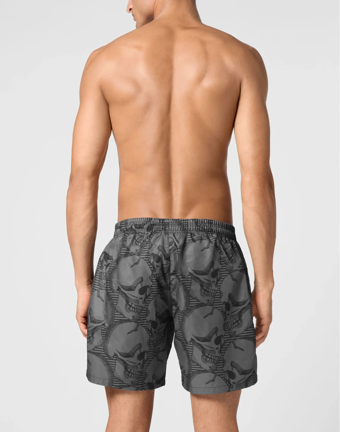Short Swim Boxer Skull, цвет: Черный
