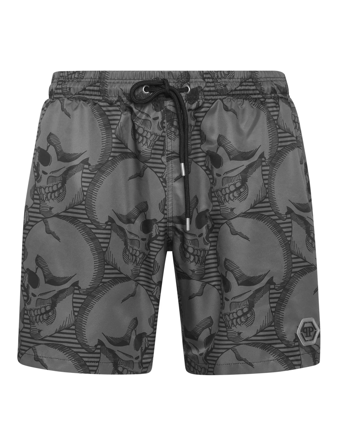 Short Swim Boxer Skull, цвет: Черный
