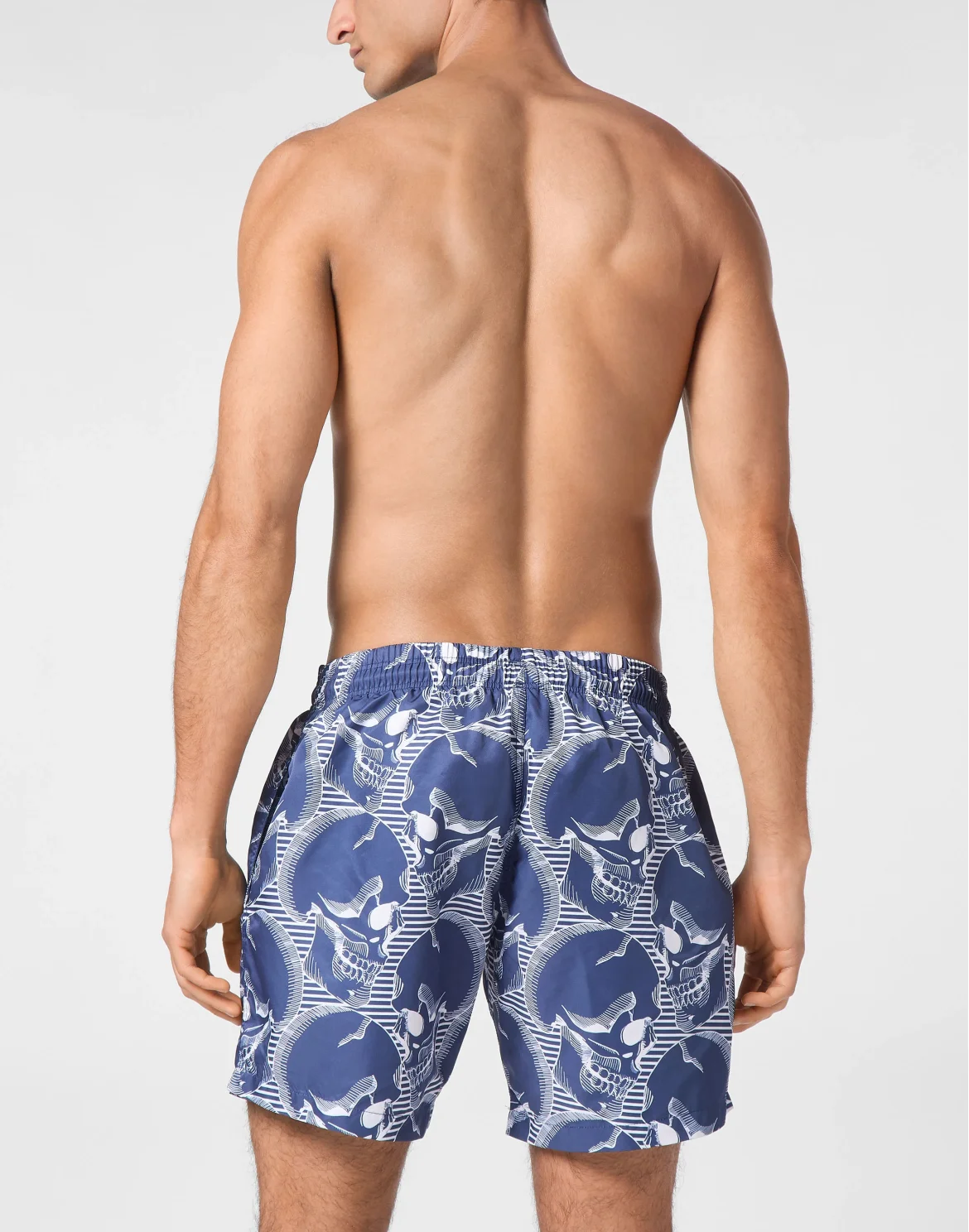 Short Swim Boxer Skull, цвет: Синий