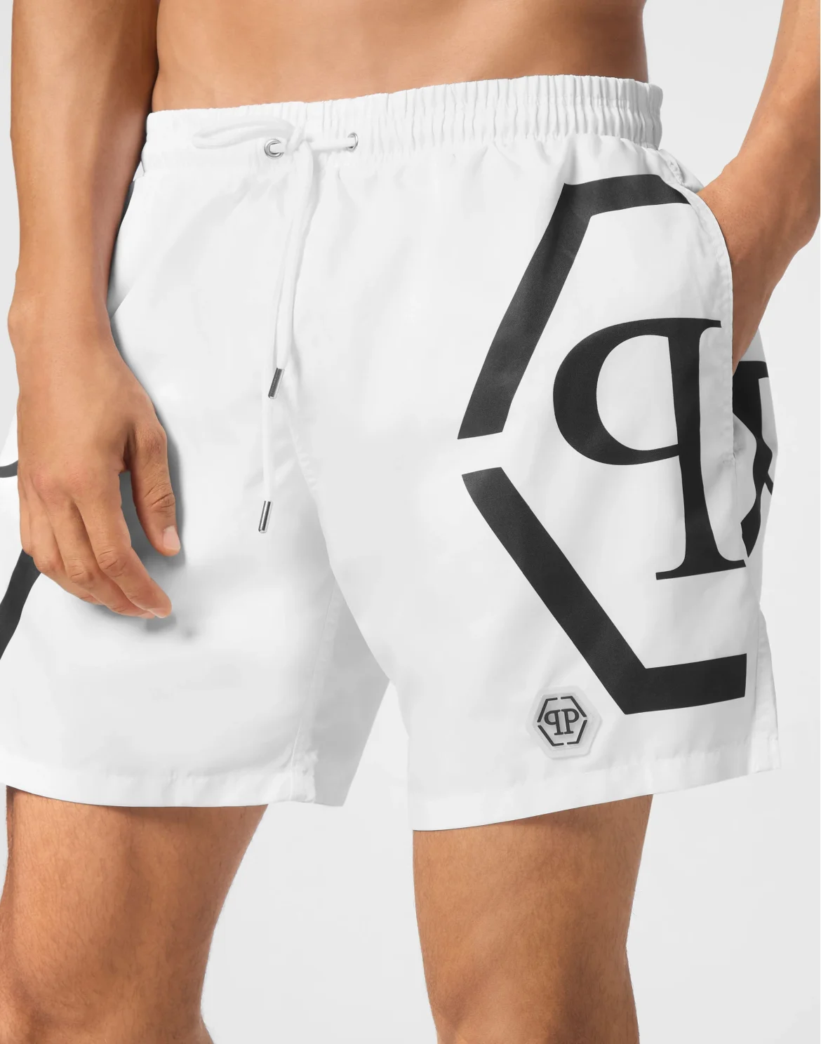 Short Swim Boxer Hexagon, цвет: Белый