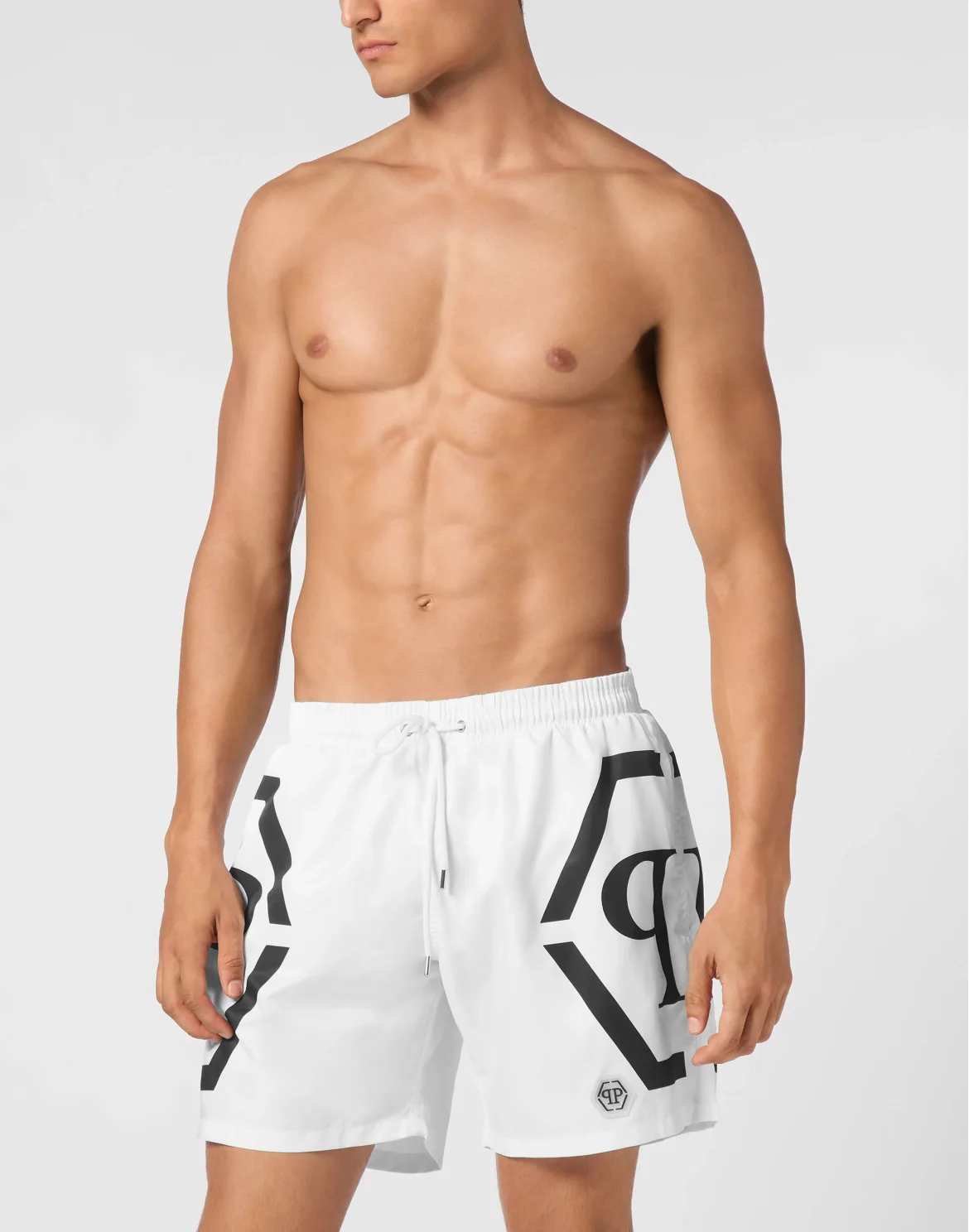 Short Swim Boxer Hexagon, цвет: Белый