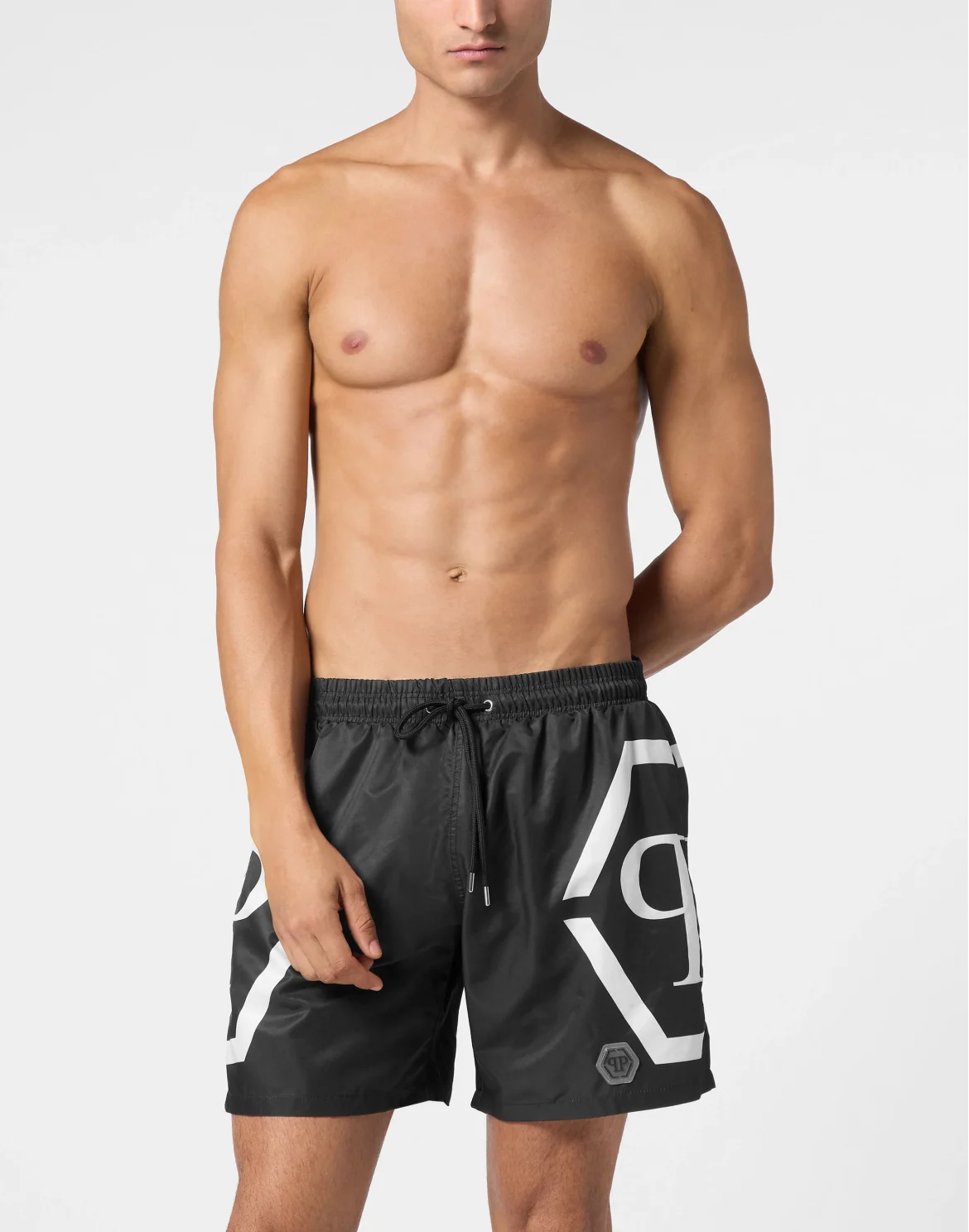 Short Swim Boxer Hexagon, цвет: Черный