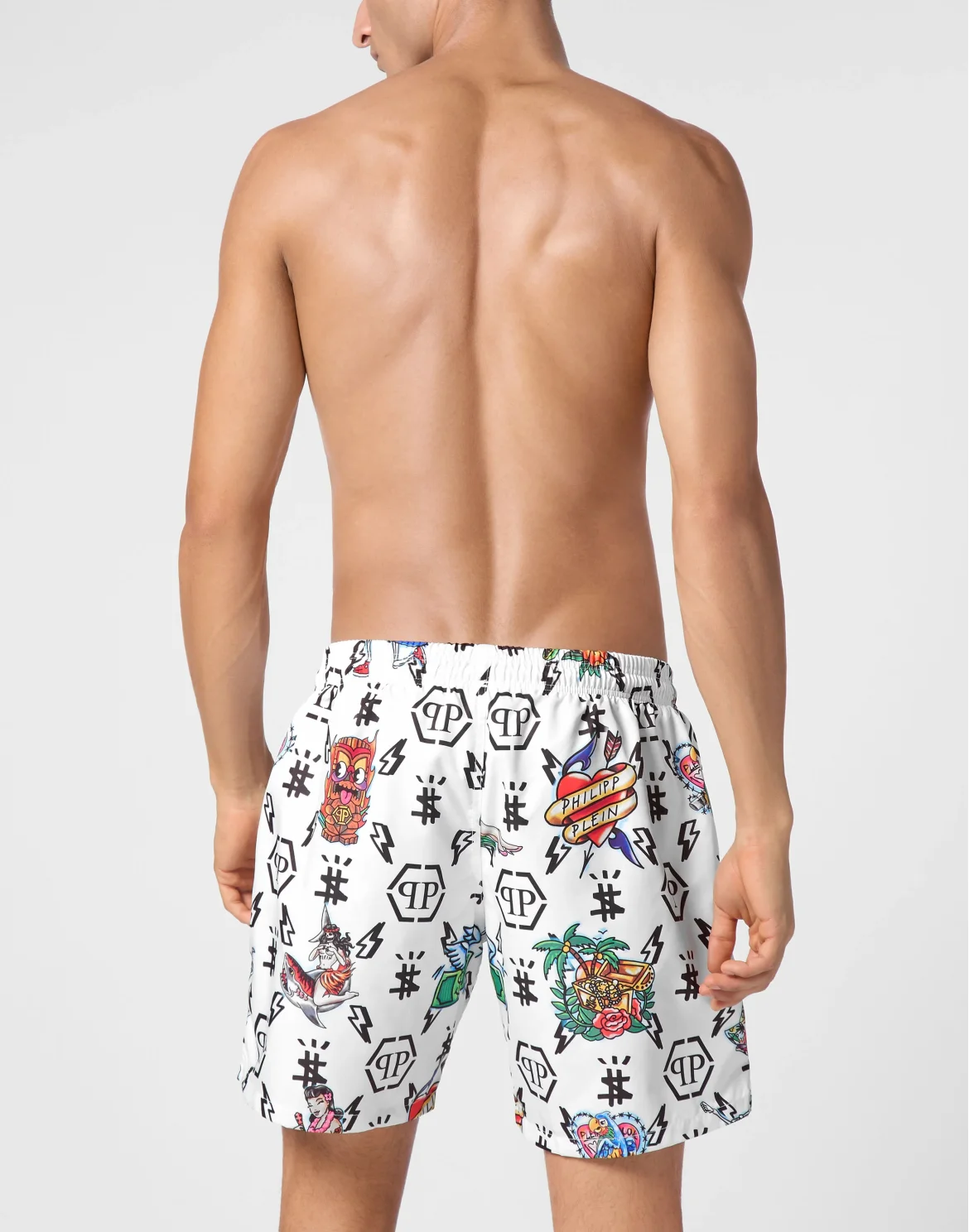 Short Swim Boxer Hawaii, цвет: Белый
