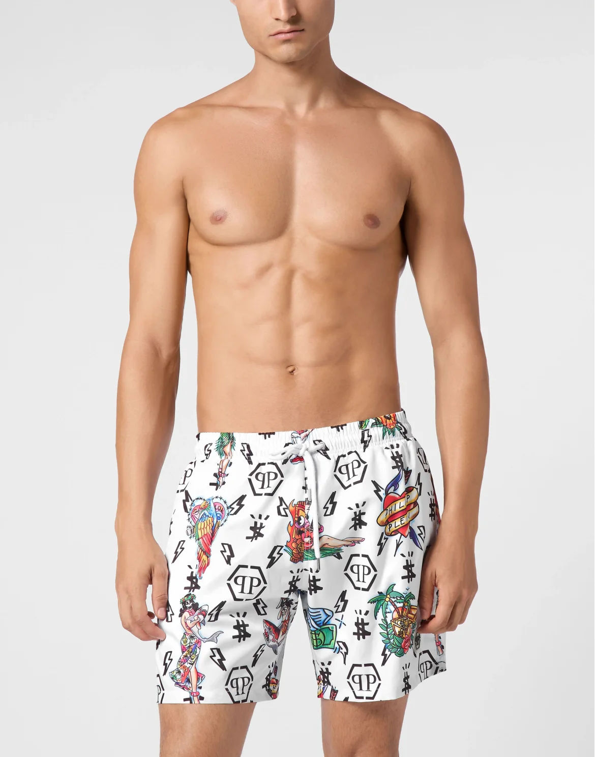 Short Swim Boxer Hawaii, цвет: Белый