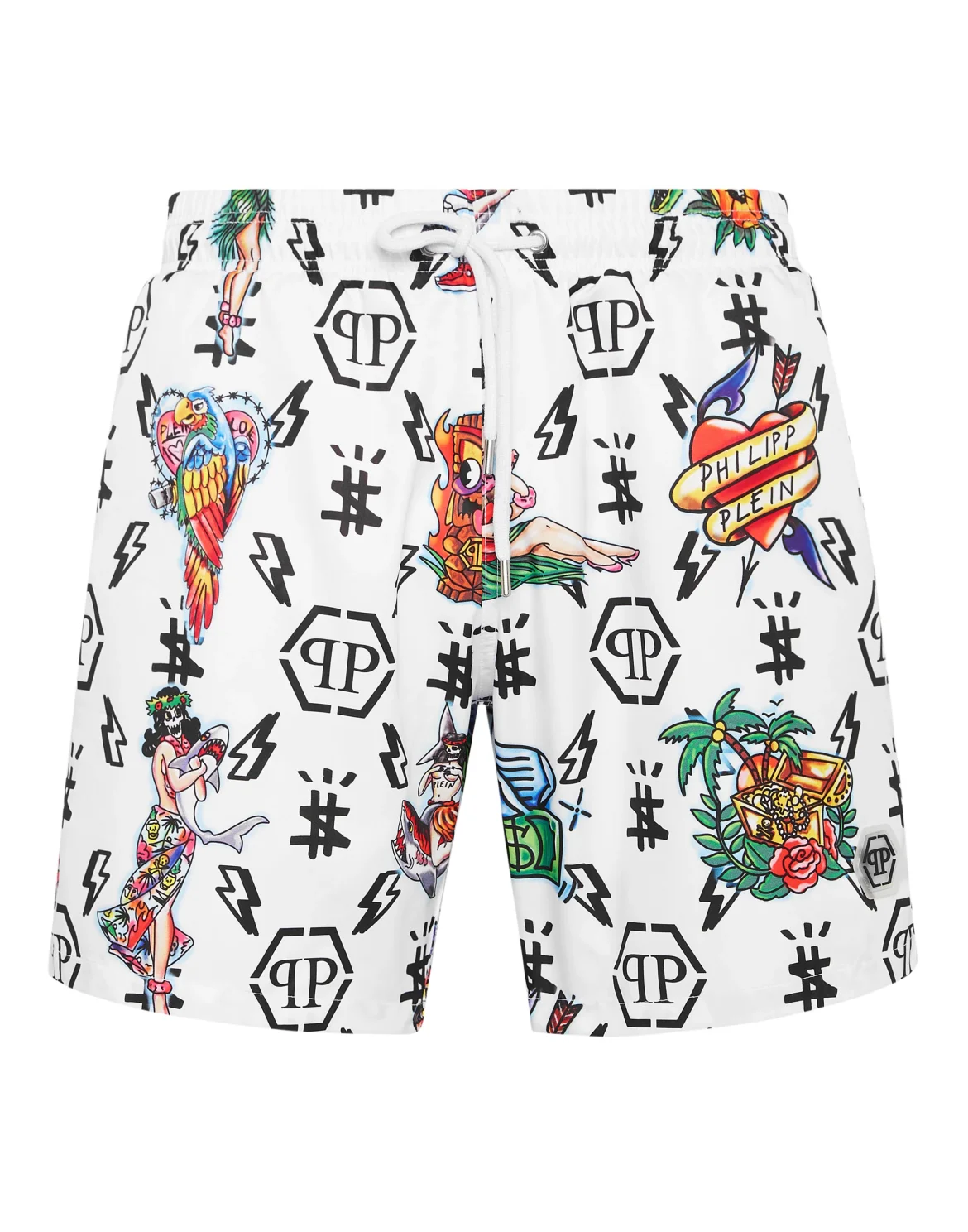 Short Swim Boxer Hawaii, цвет: Белый