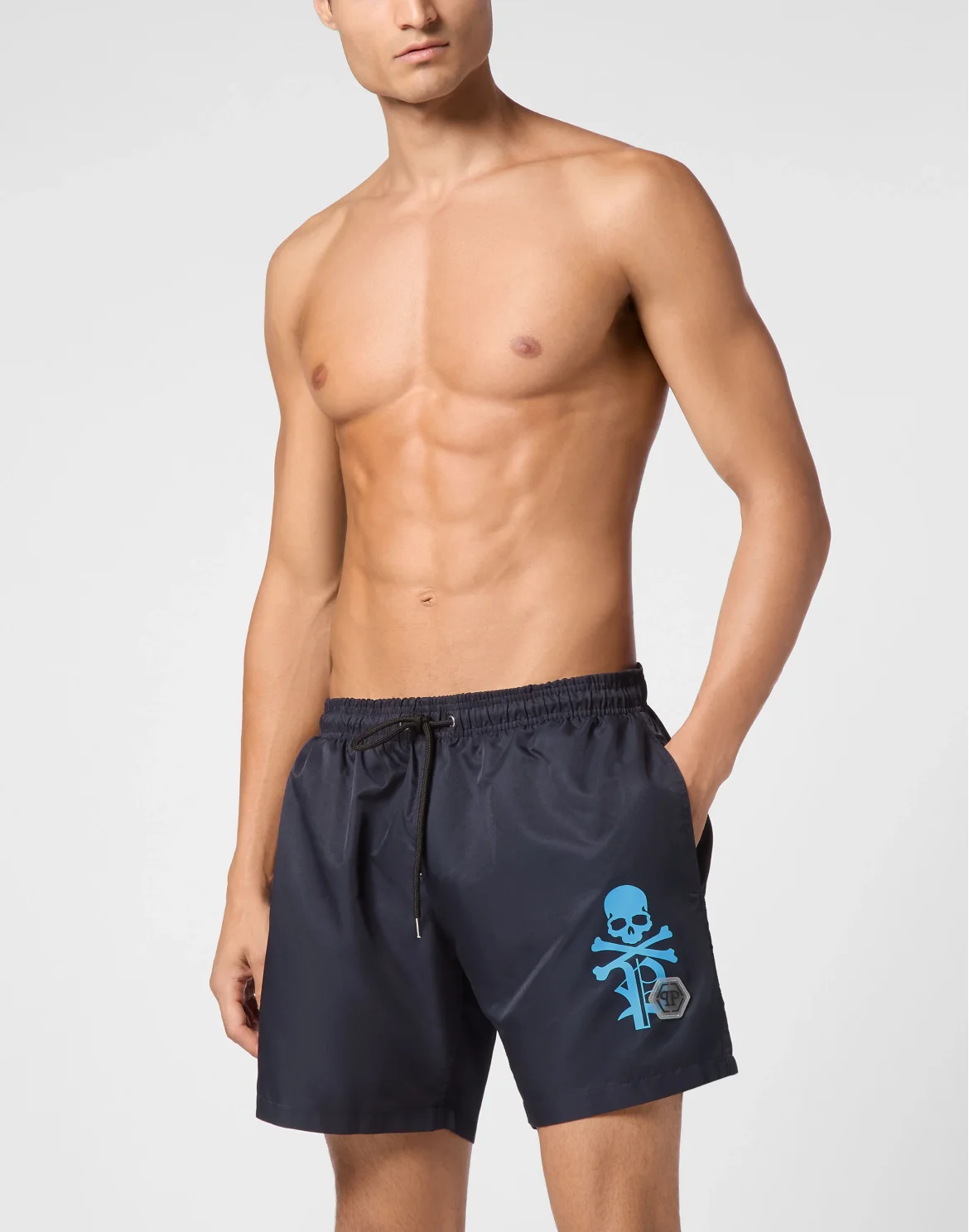 Short Swim Boxer Skull&Bones, цвет: Синий