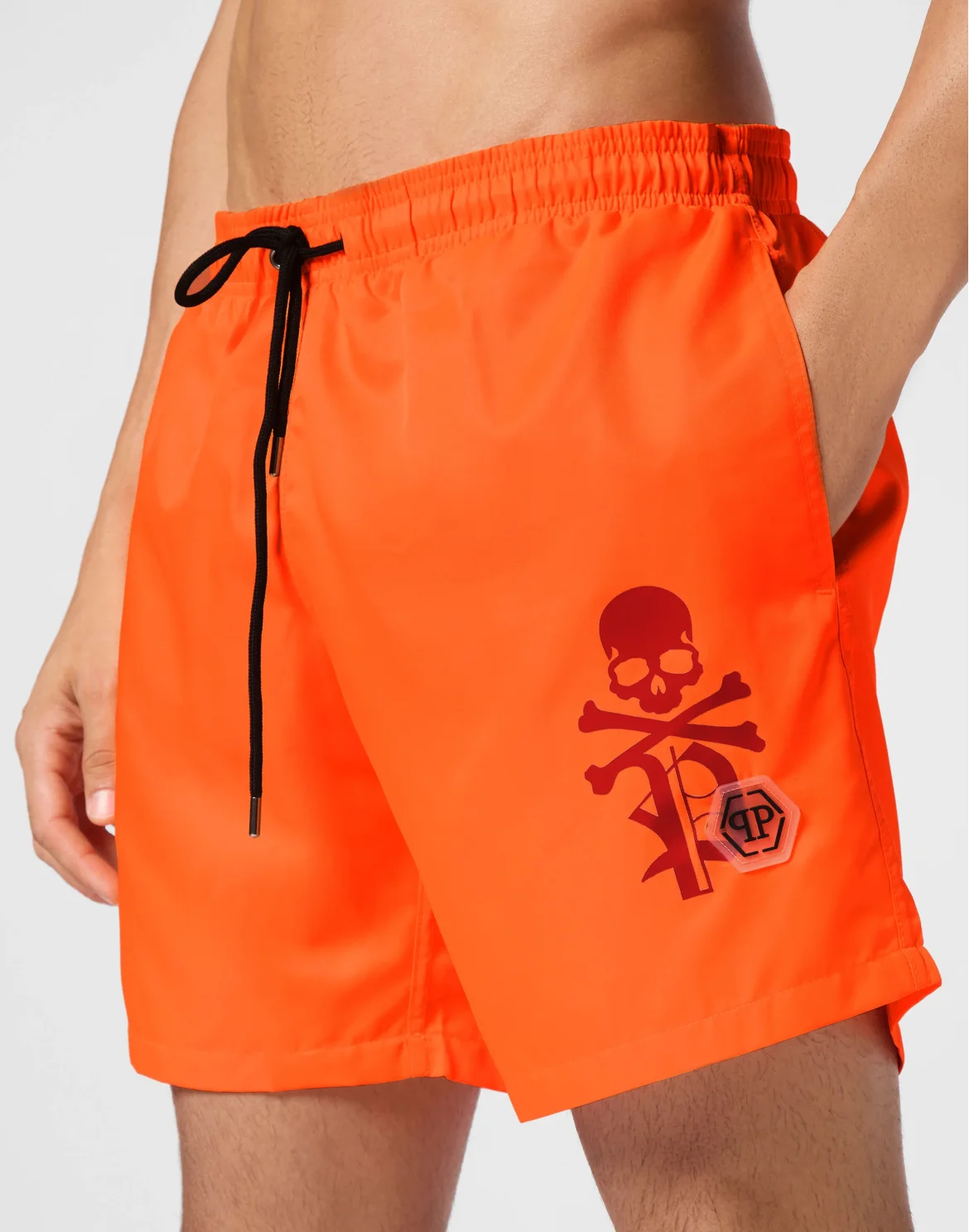 Short Swim Boxer Skull&Bones, цвет: Оранжевый