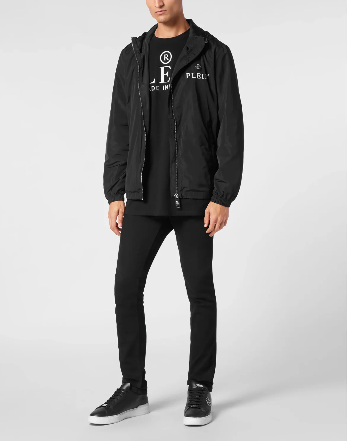 Nylon Windbreaker LS Iconic Plein, цвет: Черный