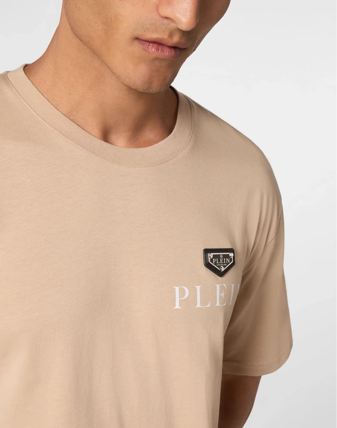 T-shirt Round Neck SS Philipp Plein TM, цвет: Бежевый