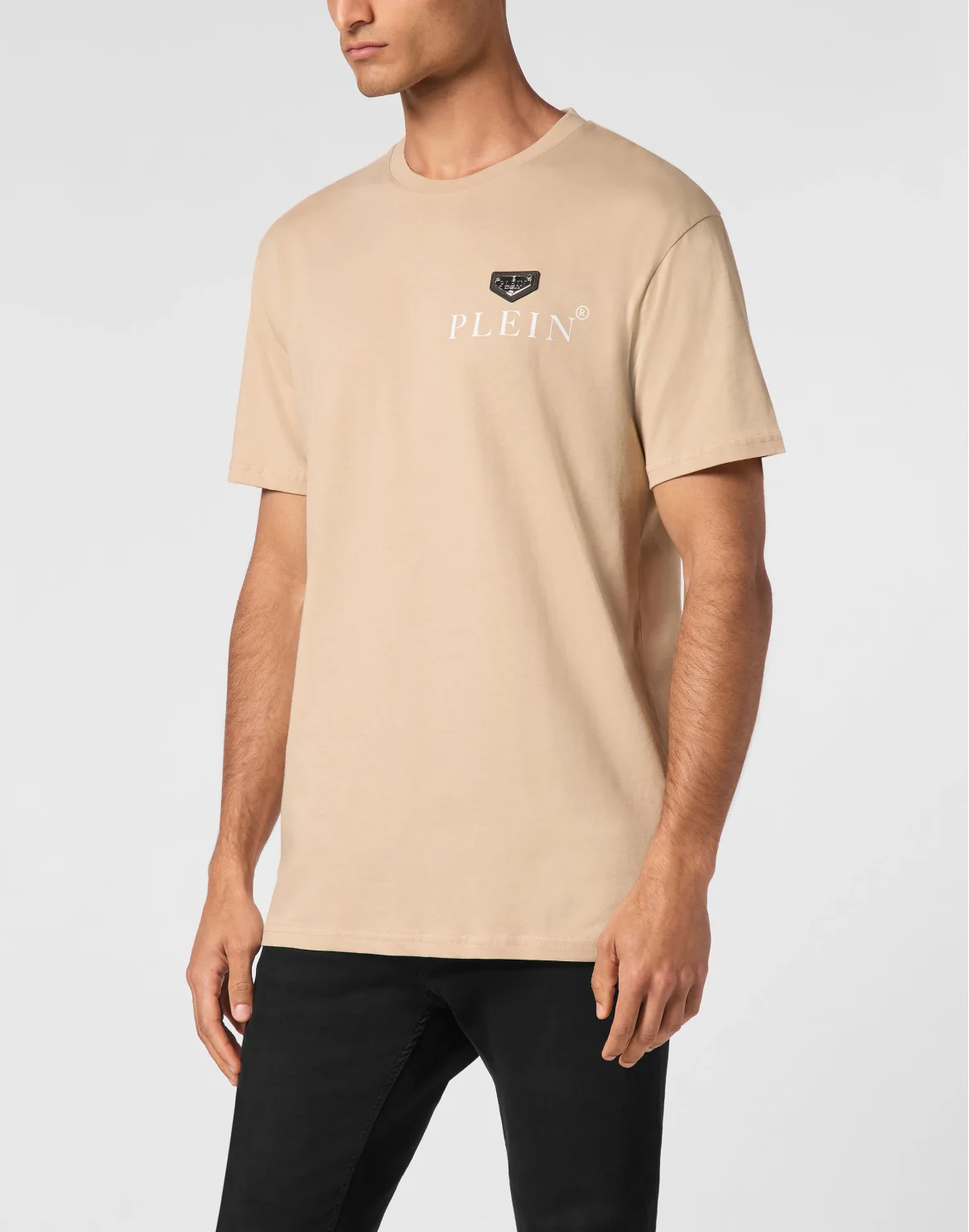 T-shirt Round Neck SS Philipp Plein TM, цвет: Бежевый