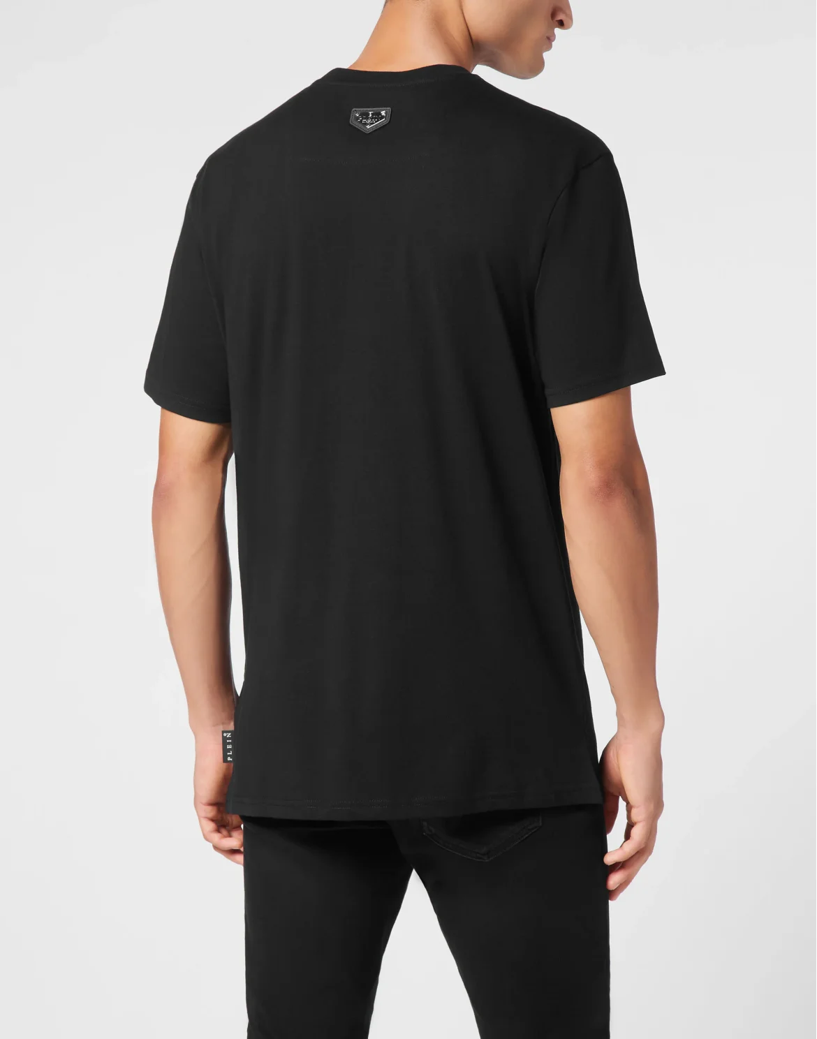 T-shirt Round Neck SS Strass Hexagon, цвет: Черный