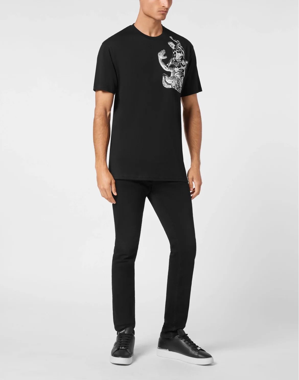 T-shirt Round Neck SS Tattoo, цвет: Черный