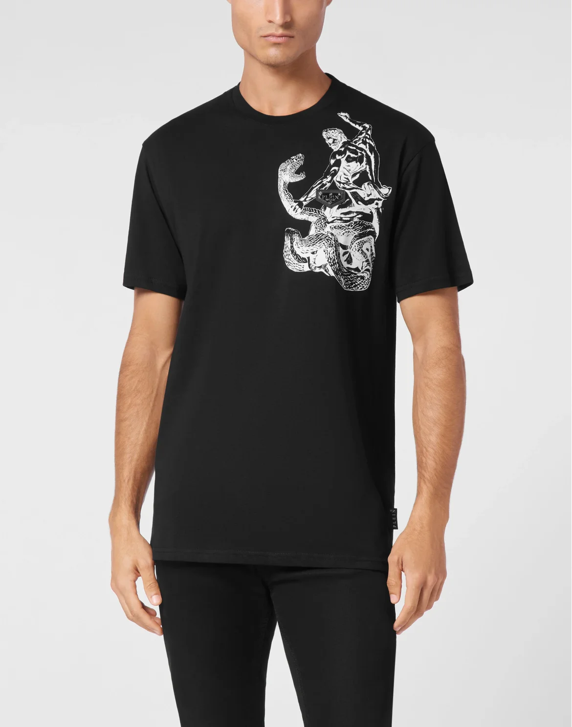 T-shirt Round Neck SS Tattoo, цвет: Черный