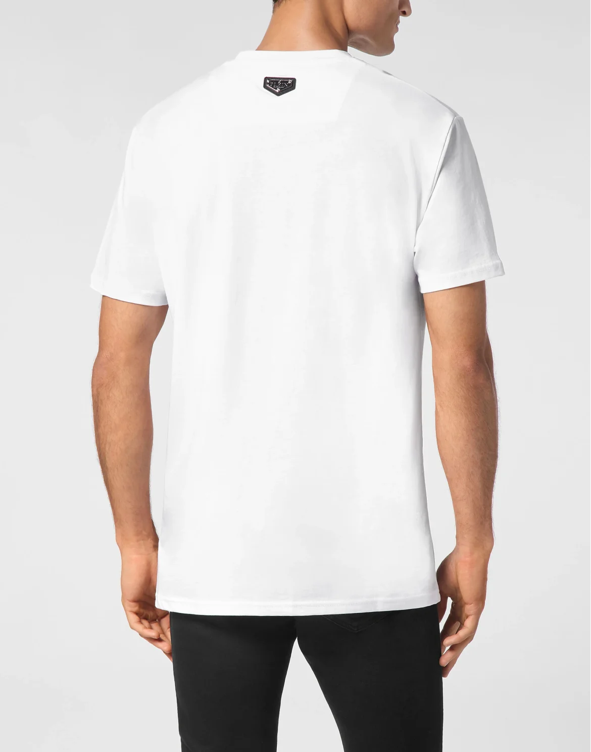 T-shirt Round Neck SS Print Skull, цвет: Белый