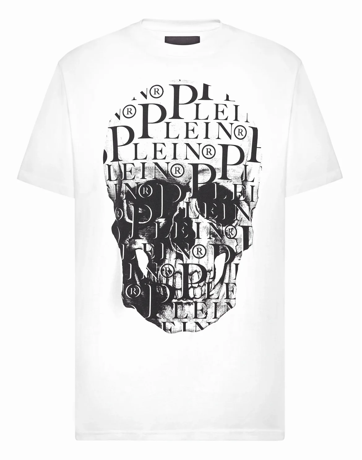T-shirt Round Neck SS Print Skull, цвет: Белый