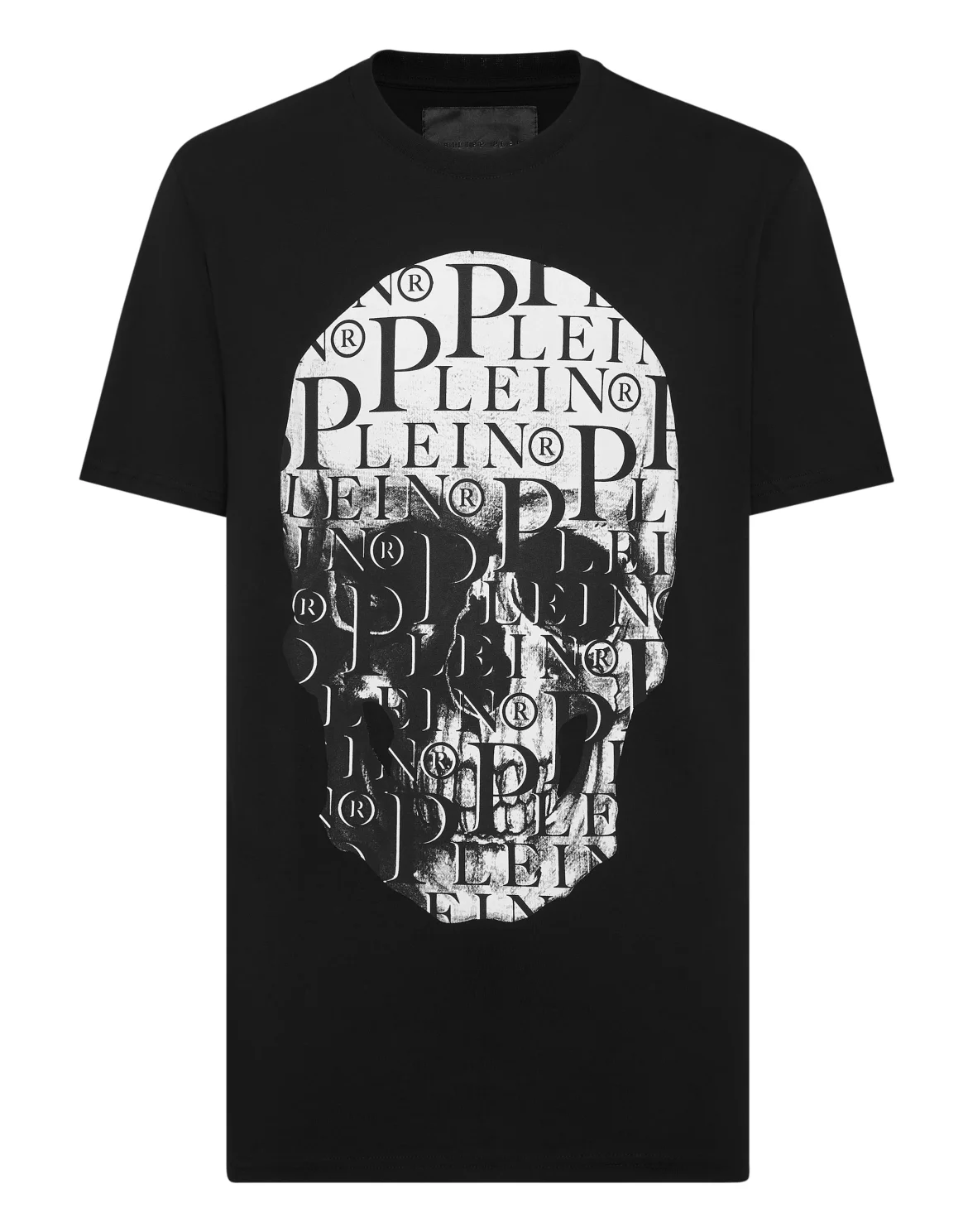 T-shirt Round Neck SS Print Skull, цвет: Черный