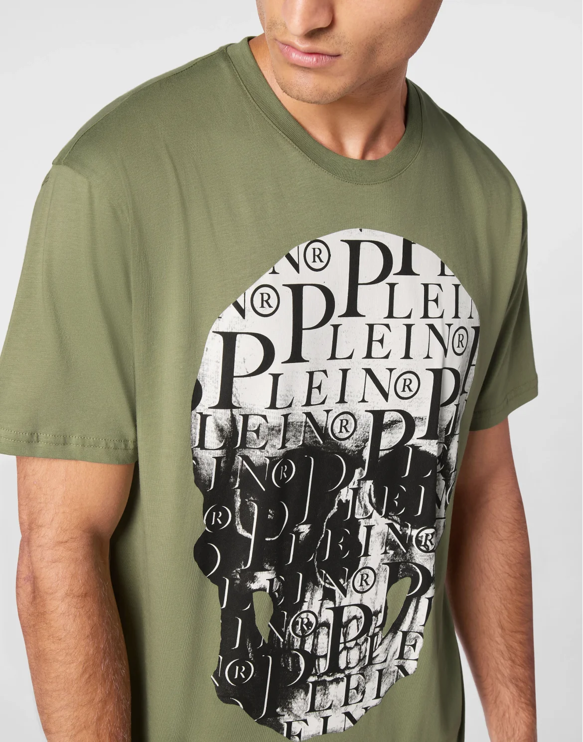 T-shirt Round Neck SS Print Skull, цвет: Камуфляж