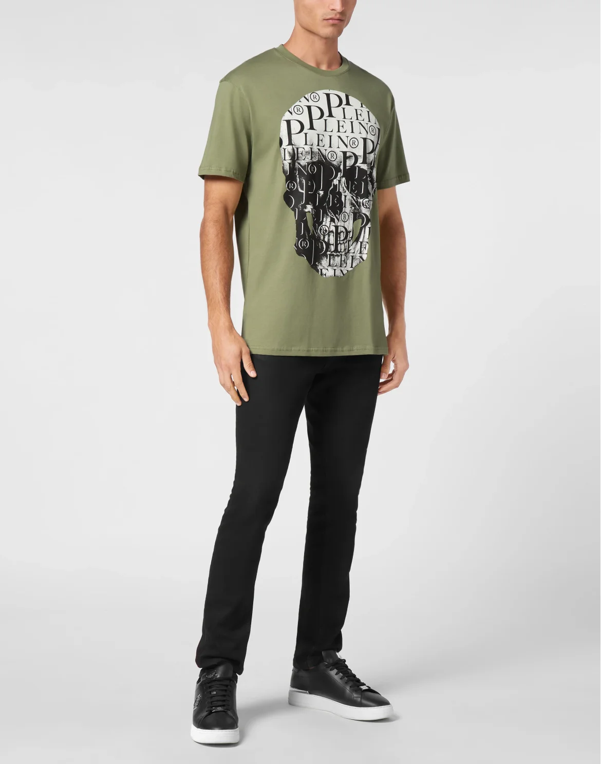 T-shirt Round Neck SS Print Skull, цвет: Камуфляж