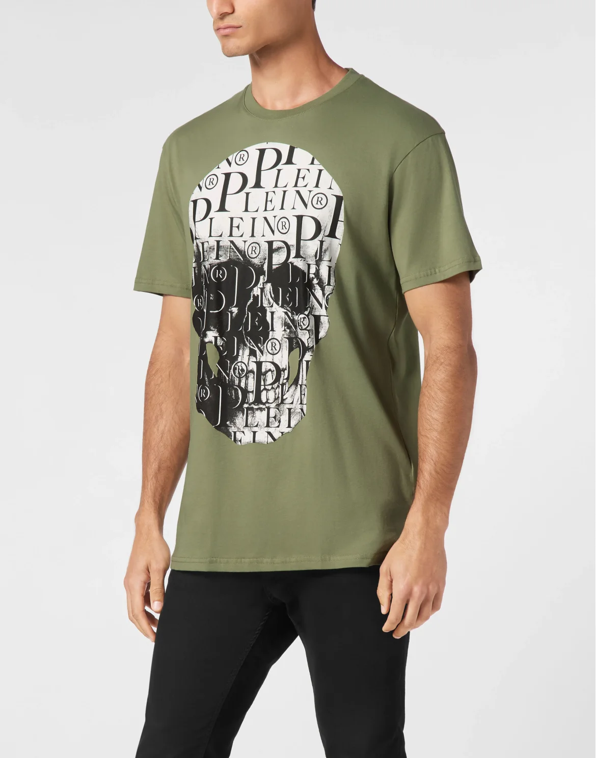 T-shirt Round Neck SS Print Skull, цвет: Камуфляж
