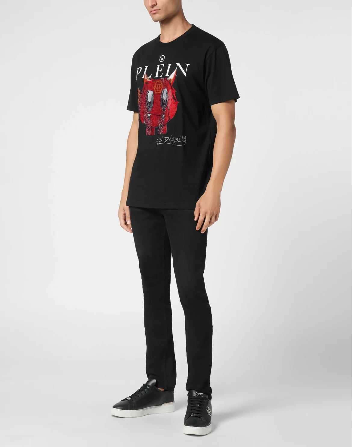 T-shirt Round Neck SS Crystal Monster, цвет: Черный