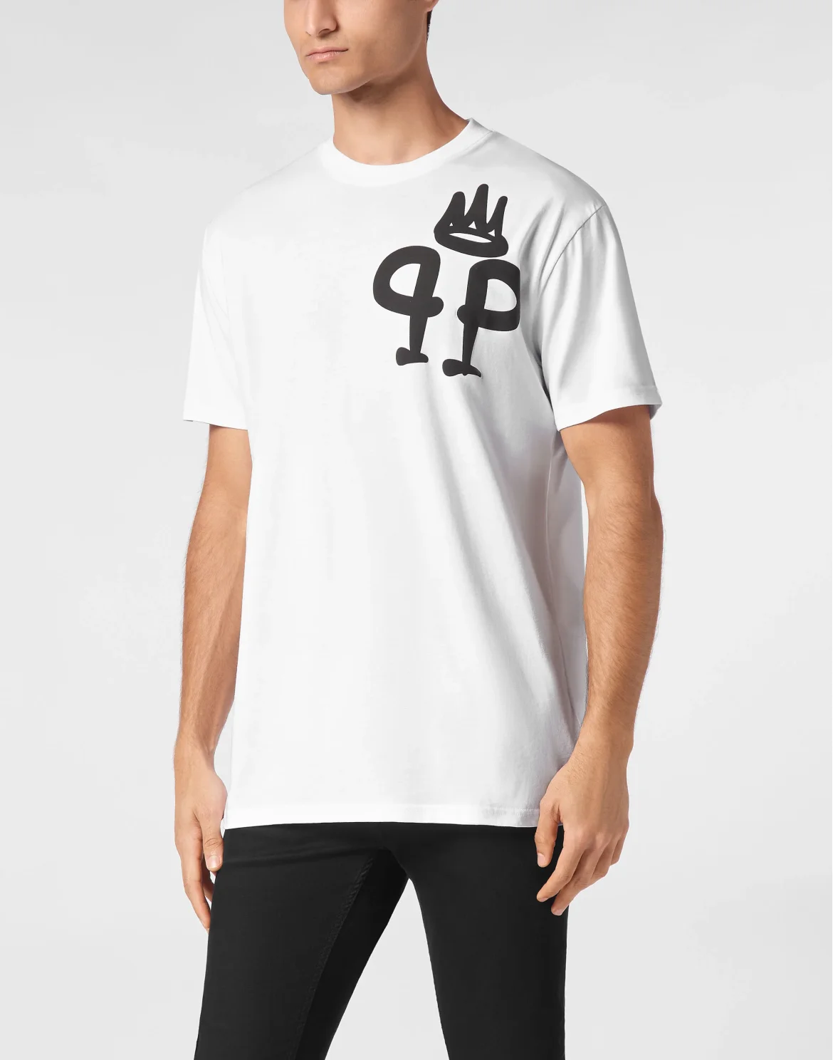 T-shirt Round Neck SS King Plein, цвет: Белый