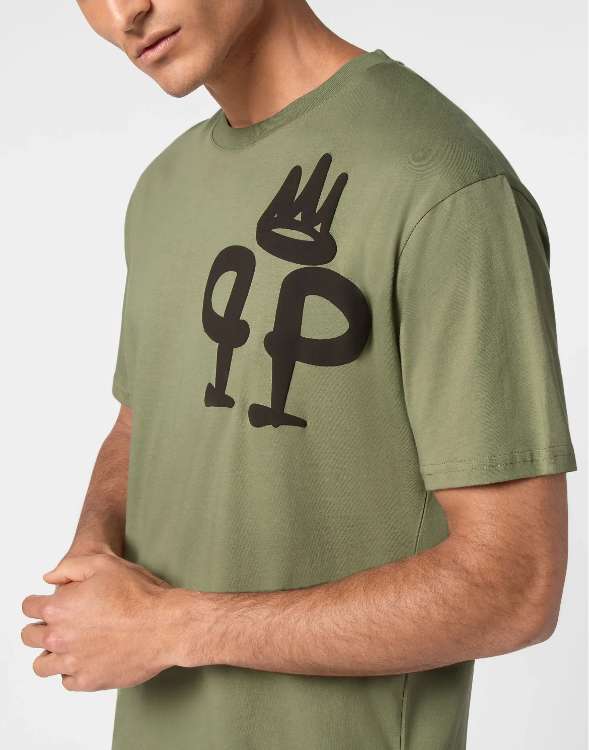 T-shirt Round Neck SS King Plein, цвет: Камуфляж