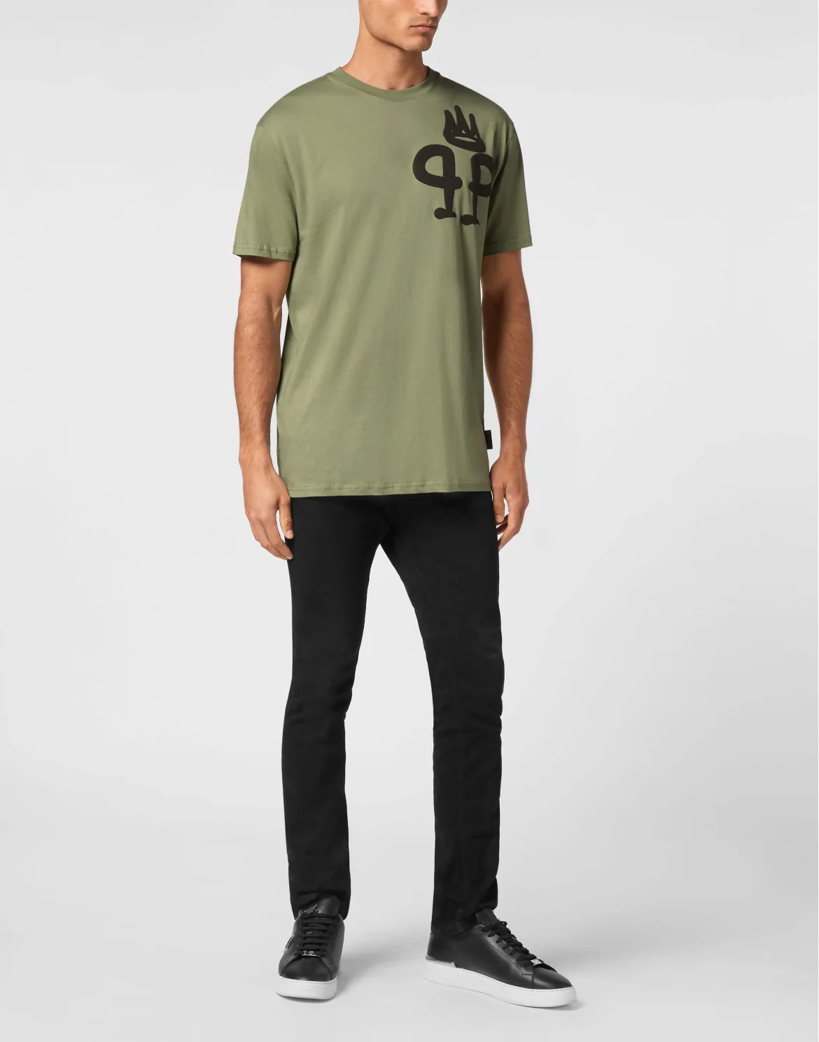 T-shirt Round Neck SS King Plein, цвет: Камуфляж
