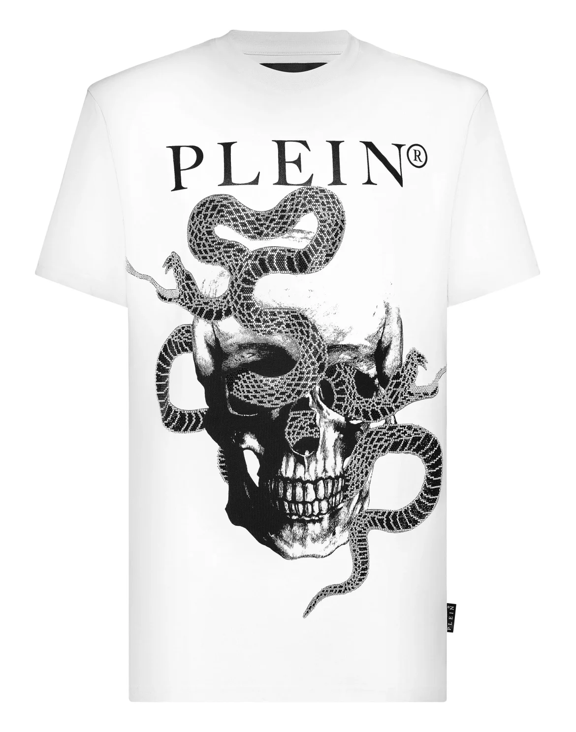 T-shirt Round Neck SS Stones Snake, цвет: Белый