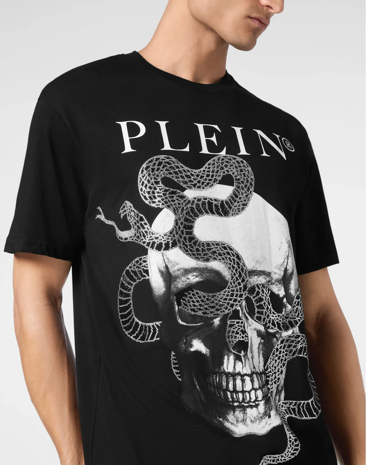 T-shirt Round Neck SS Stones Snake, цвет: Черный