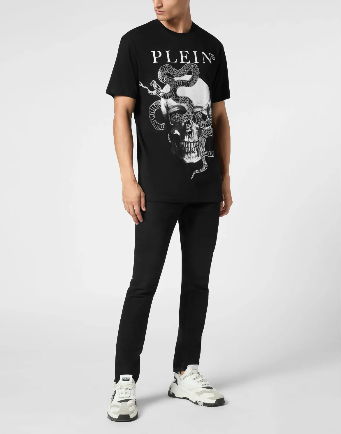 T-shirt Round Neck SS Stones Snake, цвет: Черный