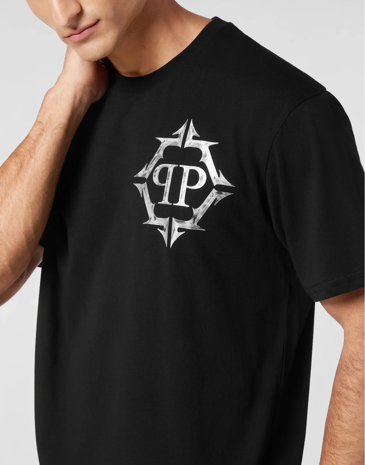 T-shirt Round Neck SS Chrome, цвет: Черный