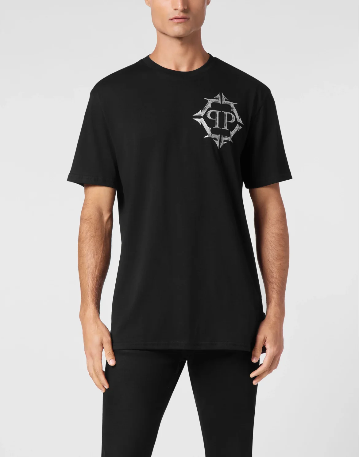 T-shirt Round Neck SS Chrome, цвет: Черный