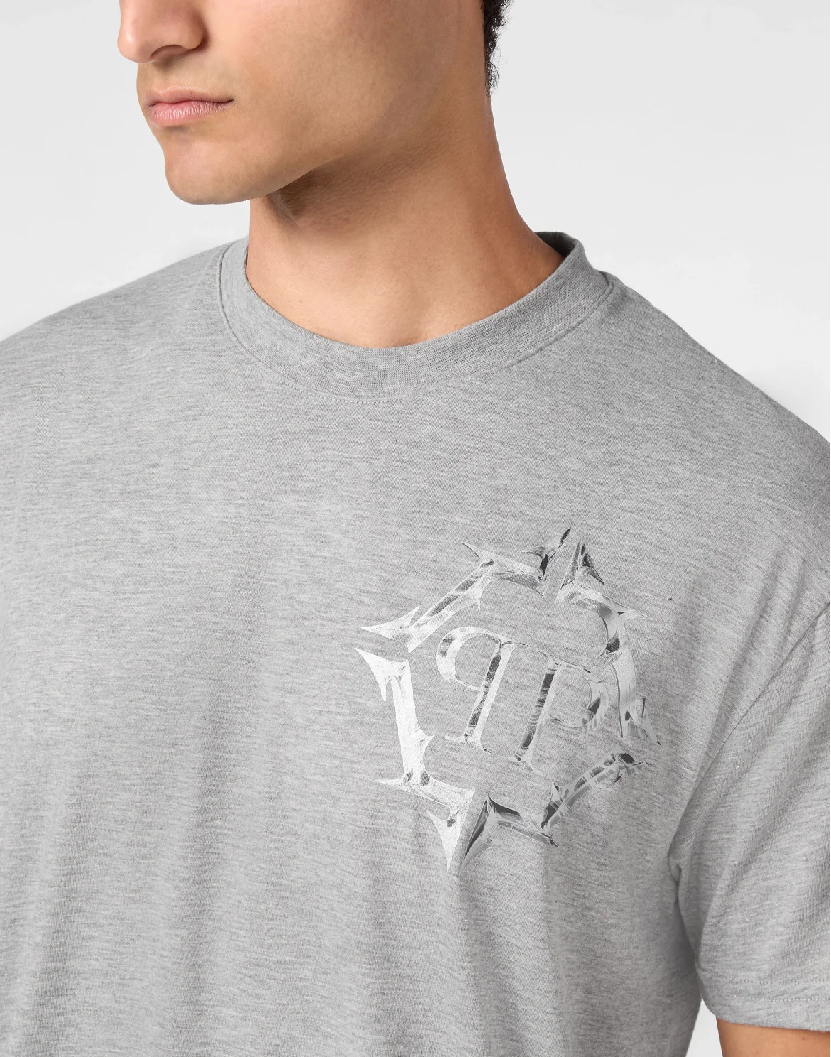 T-shirt Round Neck SS Chrome, цвет: Серый