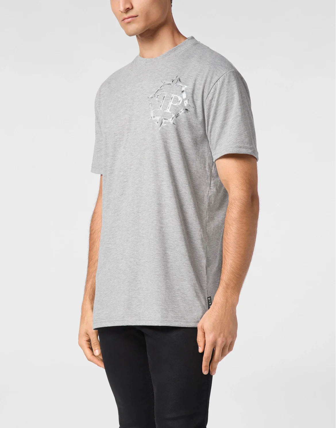 T-shirt Round Neck SS Chrome, цвет: Серый