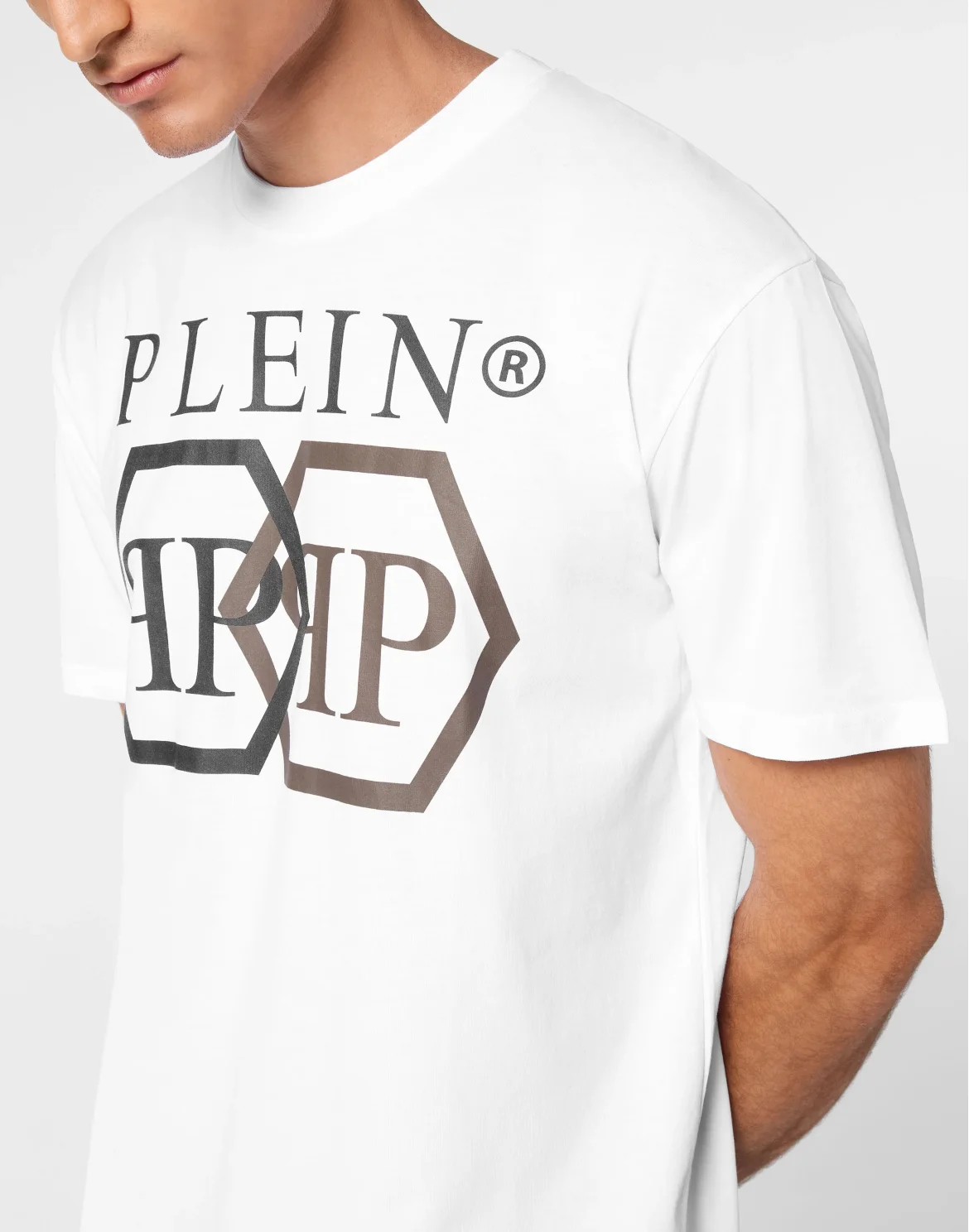 T-shirt Round Neck SS Stones Hexagon, цвет: Белый