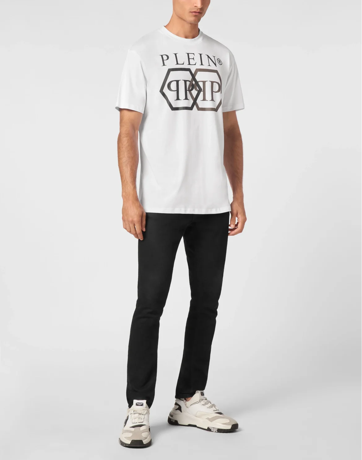 T-shirt Round Neck SS Stones Hexagon, цвет: Белый