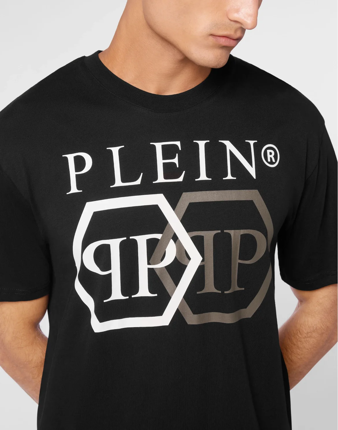 T-shirt Round Neck SS Stones Hexagon, цвет: Черный