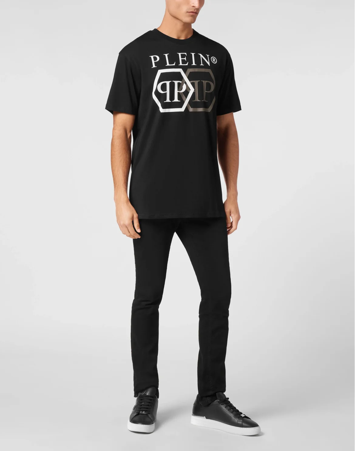 T-shirt Round Neck SS Stones Hexagon, цвет: Черный