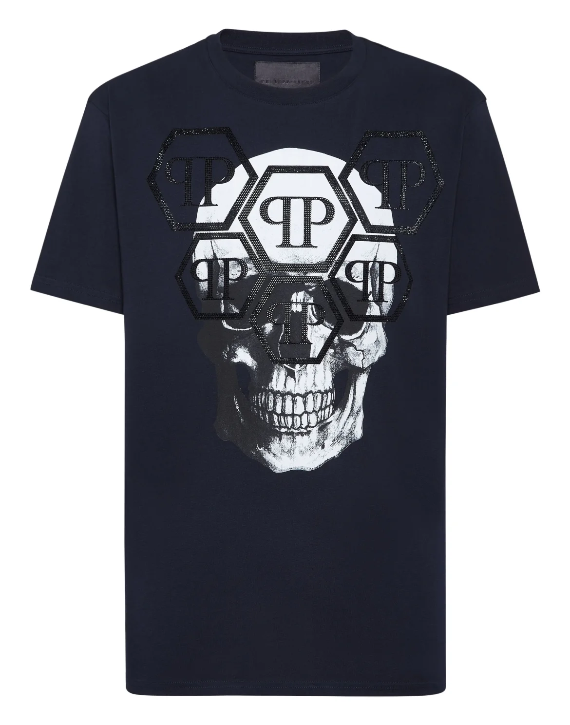 T-shirt Round Neck SS Stones Skull, цвет: Синий