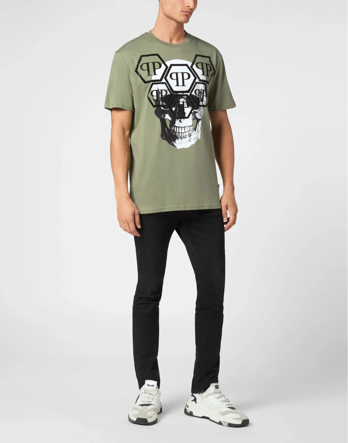 T-shirt Round Neck SS Stones Skull, цвет: Камуфляж