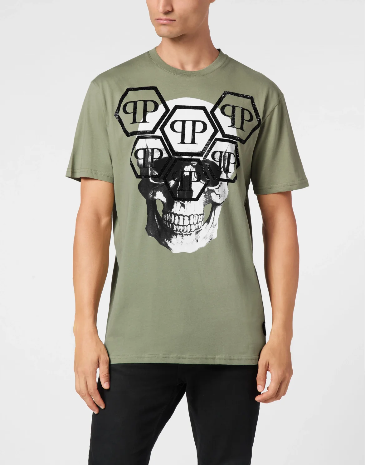 T-shirt Round Neck SS Stones Skull, цвет: Камуфляж