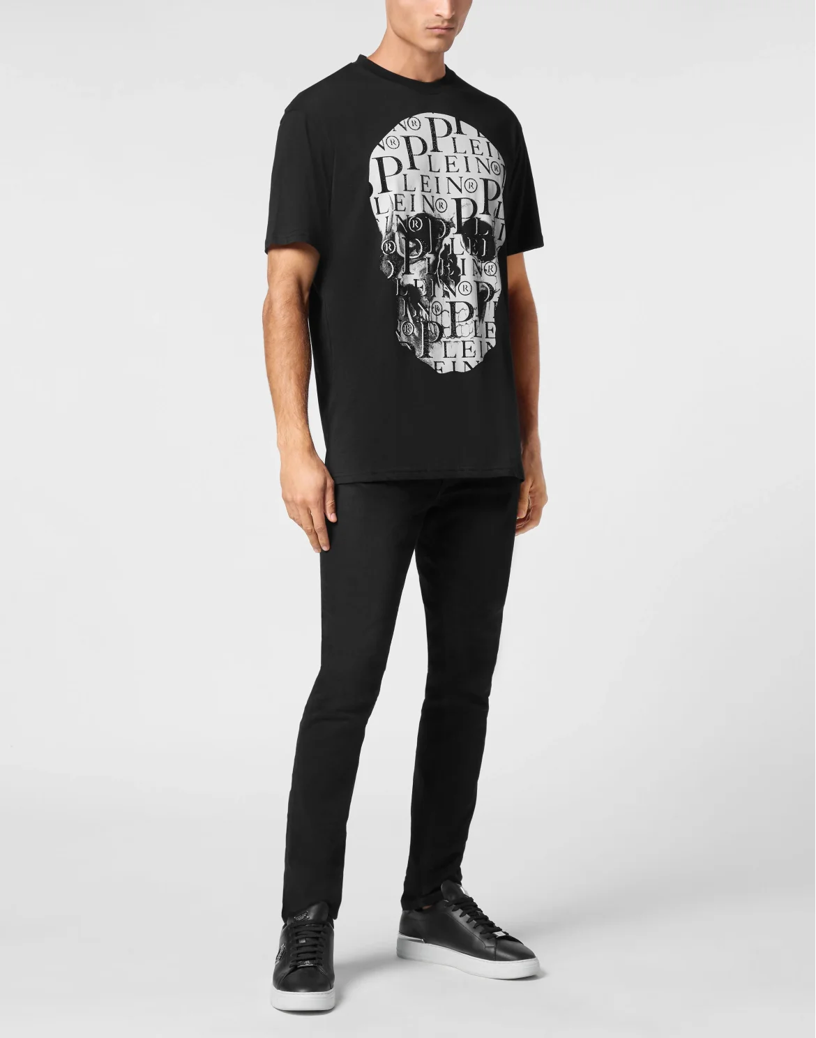 T-shirt Round Neck SS Stones Skull, цвет: Черный