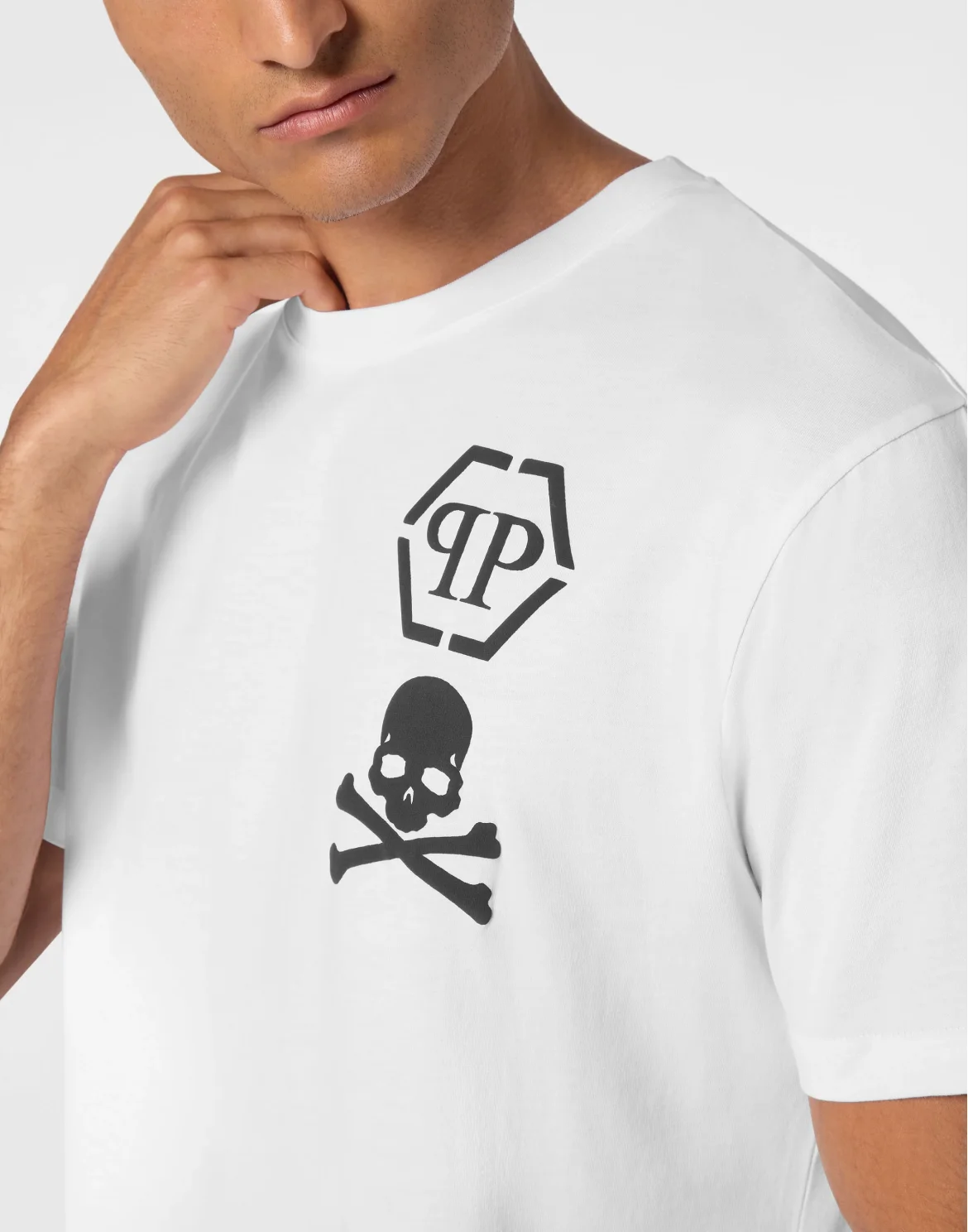 T-shirt V-Neck SS Skull&Bones, цвет: Белый