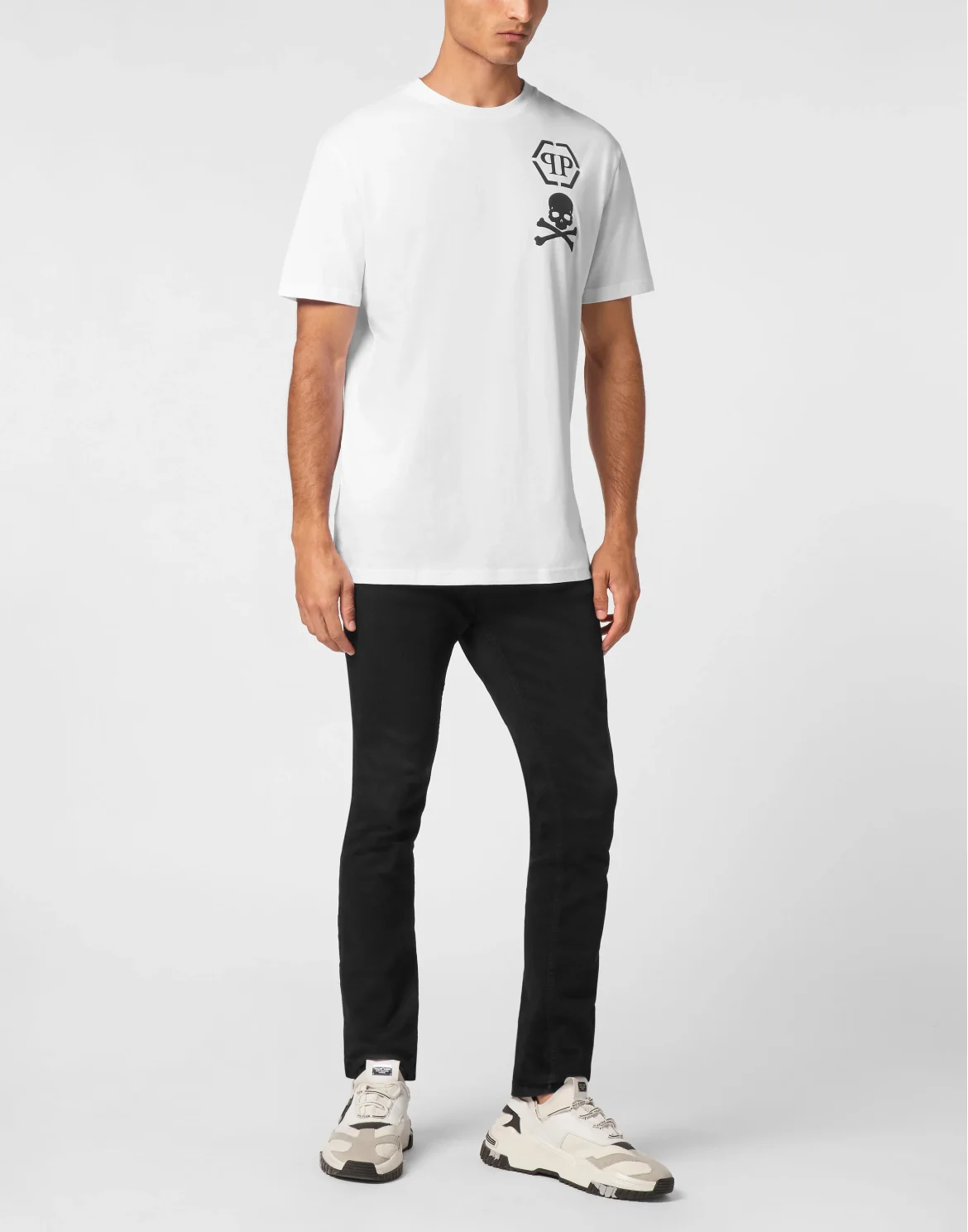 T-shirt V-Neck SS Skull&Bones, цвет: Белый